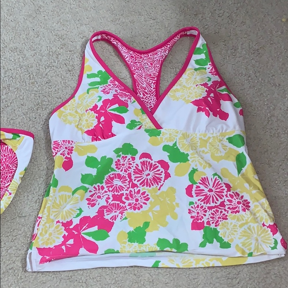 Athleta bathing suit w/ reversible bottoms